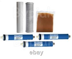 Filtres de remplacement pour perche de nettoyage de vitres alimentée en eau déionisée par osmose inverse, 3 x 150 GPD