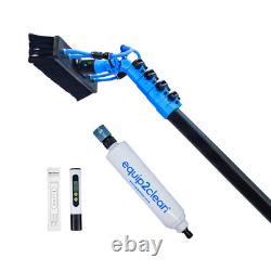 Kit de Bundles Aquaspray Pôle Télescopique de Nettoyage de Fenêtres Alimenté par Eau de 30 pieds + En Ligne