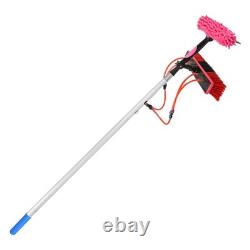 Kit de Nettoyage de Fenêtres avec Pôle Télescopique et Brosse, Flexible d'Eau de 10 m