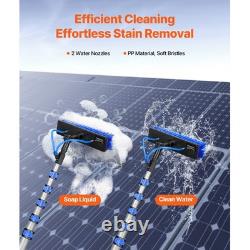 Kit de Pôle Alimenté par Eau Uimoso de 11 m pour Nettoyage de Panneaux Solaires avec Poignée Télescopique