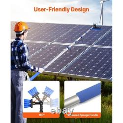 Kit de Pôle Alimenté par Eau Uimoso de 11 m pour Nettoyage de Panneaux Solaires avec Poignée Télescopique
