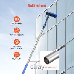 Kit de Pôle Alimenté par Eau Uimoso de 11 m pour Nettoyage de Panneaux Solaires avec Poignée Télescopique