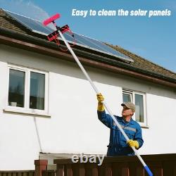 Kit de Pôle Alimenté par Eau de 10m pour Nettoyage de Fenêtres avec Panneau Solaire et Poignée Télescopique