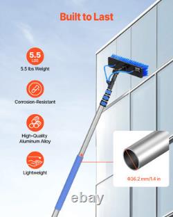 Kit de Pôle Alimenté par l'Eau VEVOR 6m pour le Nettoyage de Panneaux Solaires avec Poignée Ajustable