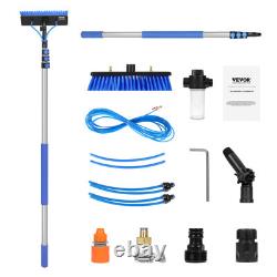 Kit de Pôle Alimenté par l'Eau VEVOR 6m pour le Nettoyage de Panneaux Solaires avec Poignée Ajustable