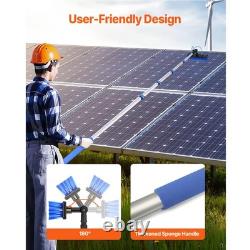 Kit de Poteau Alimenté par Eau Uimoso 9m pour Nettoyage de Panneaux Solaires avec Poignée Télescopique