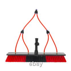 Kit de brosse de nettoyage à eau avec perche télescopique pour fenêtres et panneaux solaires au Royaume-Uni