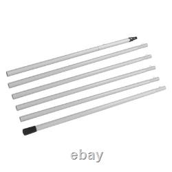 Kit de brosse de nettoyage pour panneaux solaires à alimentation en eau avec perche pour extérieur, vitres et panneaux solaires