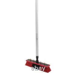 Kit de brosse de nettoyage pour panneaux solaires à alimentation en eau avec perche pour extérieur, vitres et panneaux solaires