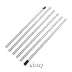 Kit de brosse de nettoyage pour panneaux solaires à alimentation en eau avec perche pour extérieur, vitres et panneaux solaires