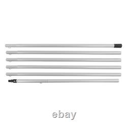 Kit de brosse de nettoyage pour panneaux solaires à alimentation en eau avec perche pour extérieur, vitres et panneaux solaires