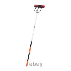 Kit de brosse de nettoyage pour panneaux solaires avec perche télescopique de 12 pieds et distributeur de savon alimenté en eau