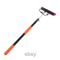 Kit de brosse de nettoyage pour panneaux solaires avec perche télescopique de 12 pieds et distributeur de savon alimenté en eau