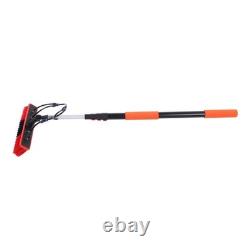 Kit de brosse de nettoyage pour panneaux solaires avec perche télescopique de 12 pieds et distributeur de savon alimenté en eau
