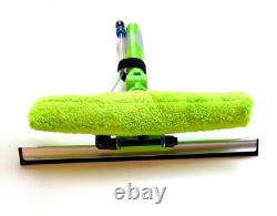 Kit de brosse télescopique alimentée par eau pour nettoyage de fenêtres de 17 pieds à 20 pieds et 24 pieds