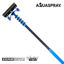 Kit de bundle Aquaspray 25ft Pôle télescopique de nettoyage de fenêtres alimenté par l'eau + en ligne