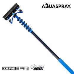 Kit de bundle Aquaspray Pôle télescopique pour nettoyage de fenêtres alimenté par l'eau de 30 pieds + Inline