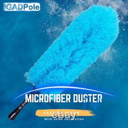 Kit de lavage IGADPole 24 pieds (7 m) avec brosse alimentée en eau, distributeur de savon et robinet de tuyau