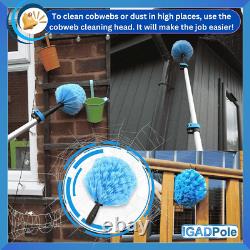 Kit de lavage Pole 24Ft (7M) avec brosse alimentée en eau, distributeur de savon et robinet de tuyau
