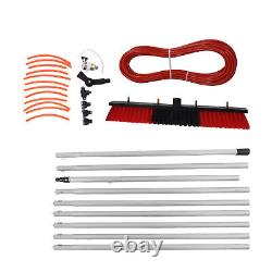 Kit de lavage de fenêtres avec brosse à eau de 9 m avec 50 cm, taille grande, alimenté par eau.