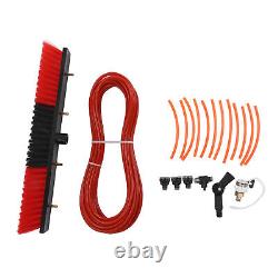 Kit de lavage de fenêtres avec brosse à eau de 9 m avec 50 cm, taille grande, alimenté par eau.