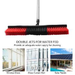 Kit de lavage de fenêtres avec brosse à eau de 9 m avec 50 cm, taille grande, alimenté par eau.