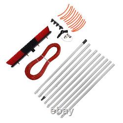 Kit de lavage de fenêtres avec brosse à eau de 9 m avec 50 cm, taille grande, alimenté par eau.