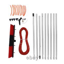 Kit de lavage de fenêtres avec brosse à eau de 9 m avec 50 cm, taille grande, alimenté par eau.