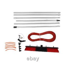 Kit de lavage de vitres à l'eau avec perche extensible (6m de perche plus brosse à eau de 50cm)