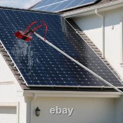 Kit de nettoyage à perche alimentée en eau, nettoyeur de panneaux solaires pour fenêtres extérieures
