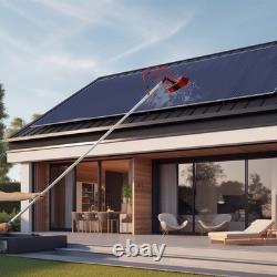 Kit de nettoyage à perche alimentée en eau, nettoyeur de panneaux solaires pour fenêtres extérieures
