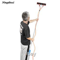 Kit de nettoyage avec brosse alimentée en eau pour fenêtres et panneaux solaires, poteau télescopique de 26 pieds