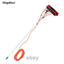 Kit de nettoyage avec brosse alimentée par eau pour fenêtres et panneaux solaires, perche télescopique de 8 mètres