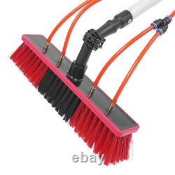 Kit de nettoyage avec brosse alimentée par eau pour fenêtres et panneaux solaires, perche télescopique de 8 mètres