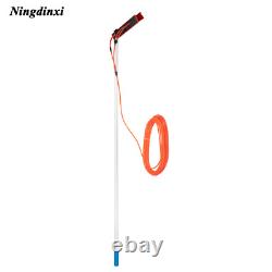 Kit de nettoyage avec pôle télescopique de 26 pieds pour fenêtres et panneaux solaires, brosse de nettoyage alimentée en eau