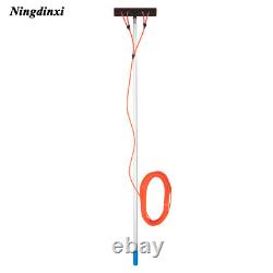 Kit de nettoyage de fenêtre et de panneaux solaires avec perche télescopique de 26 pieds et brosse alimentée en eau