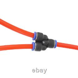 Kit de nettoyage de fenêtre et de panneaux solaires avec perche télescopique de 8 mètres et brosse alimentée en eau