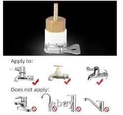 Kit de nettoyage de fenêtres avec perche télescopique extensible de 8 m (26 ft), équipée d'une brosse alimentée en eau.