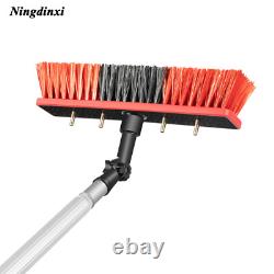 Kit de nettoyage de fenêtres et panneaux solaires avec perche télescopique de 26 pieds et brosse alimentée par eau