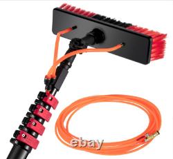 Kit de nettoyage de panneaux solaires 7M, nettoyage de vitres alimenté par l'eau, kit de nettoyage de panneaux solaires