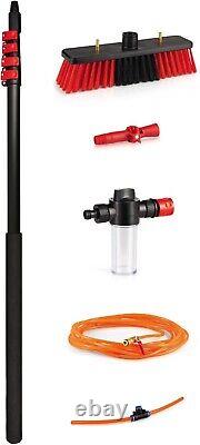 Kit de nettoyage de panneaux solaires 7M, nettoyage de vitres alimenté par l'eau, kit de nettoyage de panneaux solaires