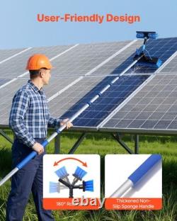 Kit de nettoyage de panneaux solaires VEVOR avec perche alimentée en eau de 10,02 m, brosse et distributeur de savon