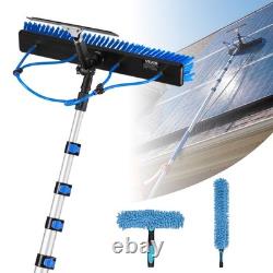 Kit de nettoyage de panneaux solaires VEVOR avec perche alimentée en eau de 10,02 m, brosse et raclette