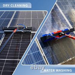 Kit de nettoyage de panneaux solaires, brosse rotative automatique, brosse à eau pour toiture