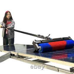 Kit de nettoyage de panneaux solaires, brosse rotative automatique, brosse à eau pour toiture