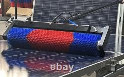 Kit de nettoyage de panneaux solaires, brosse rotative automatique, brosse à eau pour toiture