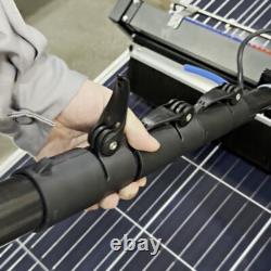 Kit de nettoyage de panneaux solaires, brosse rotative automatique, brosse à eau pour toiture