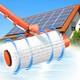 Kit De Nettoyage De Panneaux Solaires &eacute;lectriques 6,2 M Avec Perche T&eacute;lescopique Aliment&eacute;e En Eau Pour Le Nettoyage Des Vitres