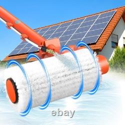 Kit de nettoyage de panneaux solaires électriques 6,2 m avec perche télescopique alimentée en eau pour le nettoyage des vitres