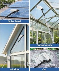 Kit de nettoyage de panneaux solaires électriques LyriFine, fenêtre extensible alimentée en eau de 6,2 mètres